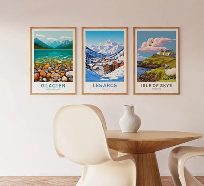 Les Arcs Travel Poster