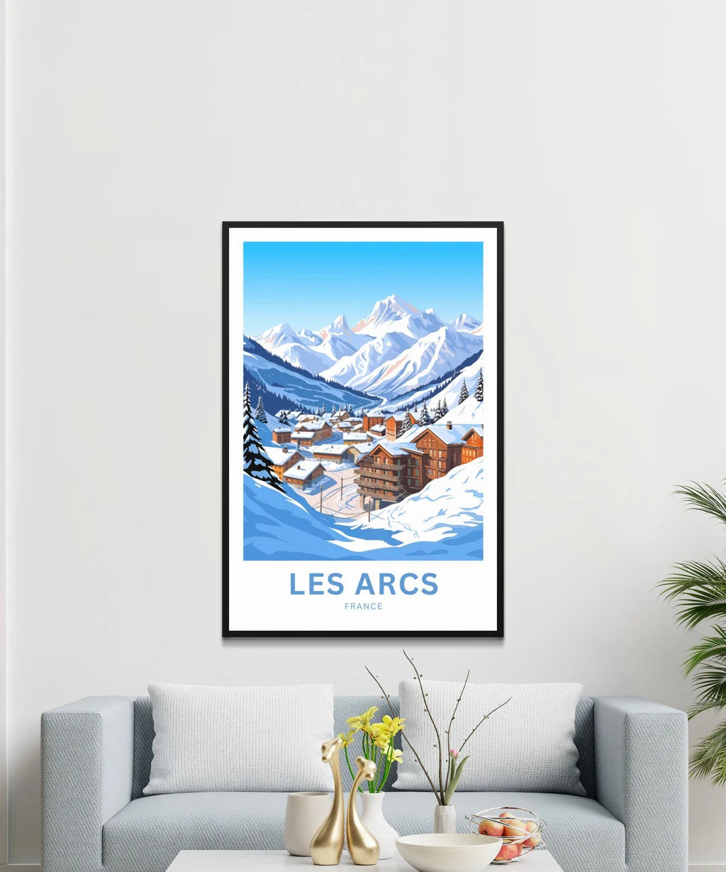 Les Arcs Travel Poster