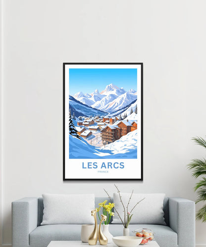 Les Arcs Travel Poster