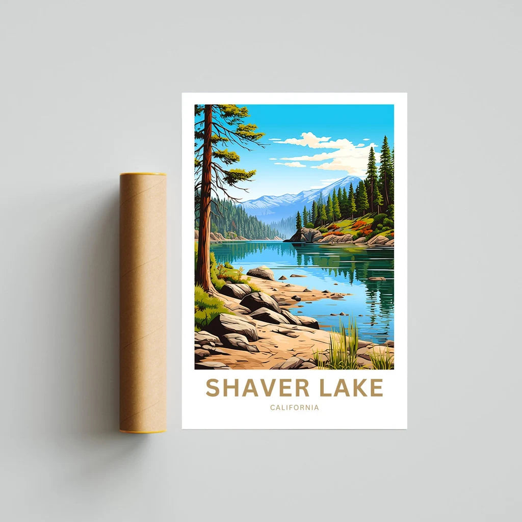 Shaver Lake Travel Poster