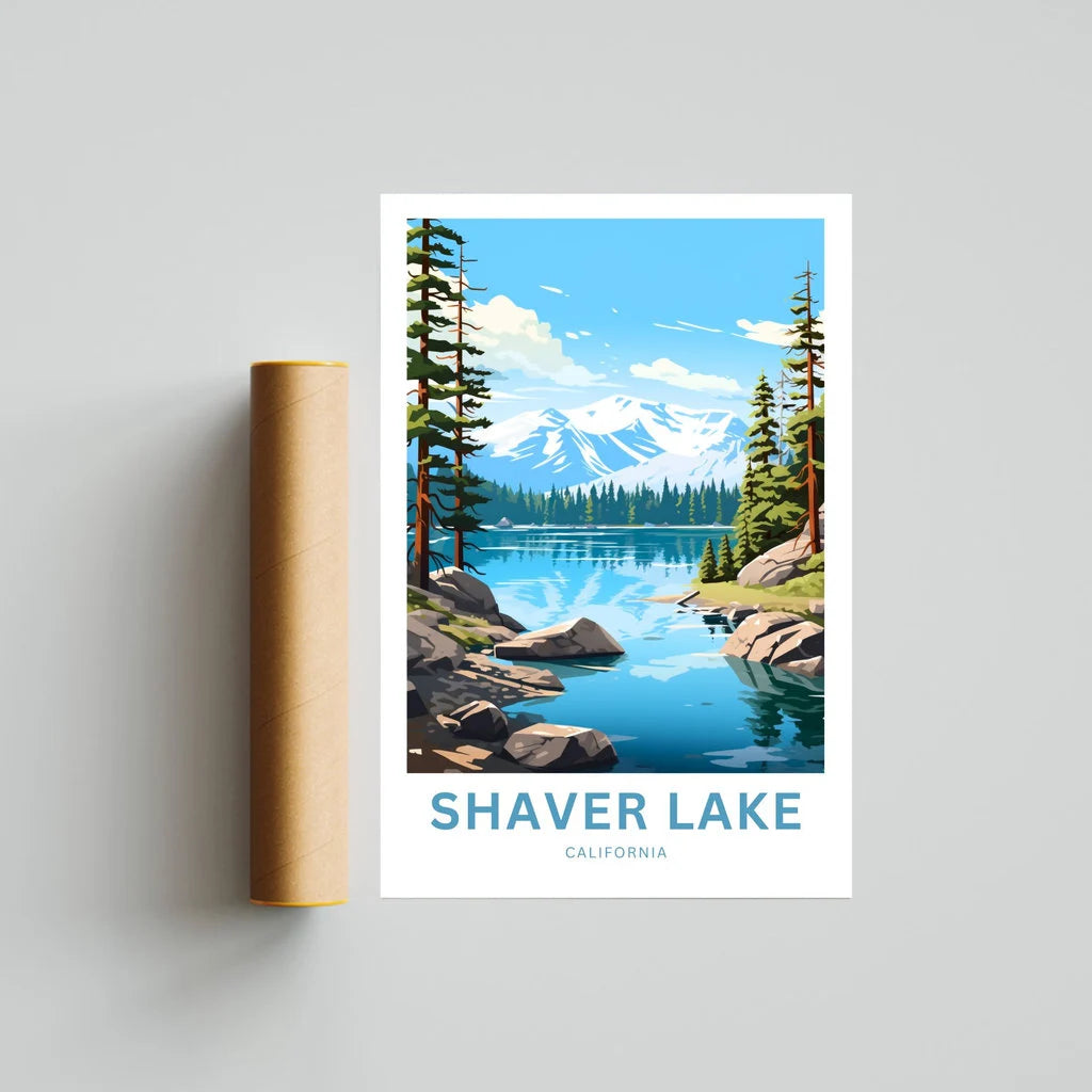 Shaver Lake Travel Poster