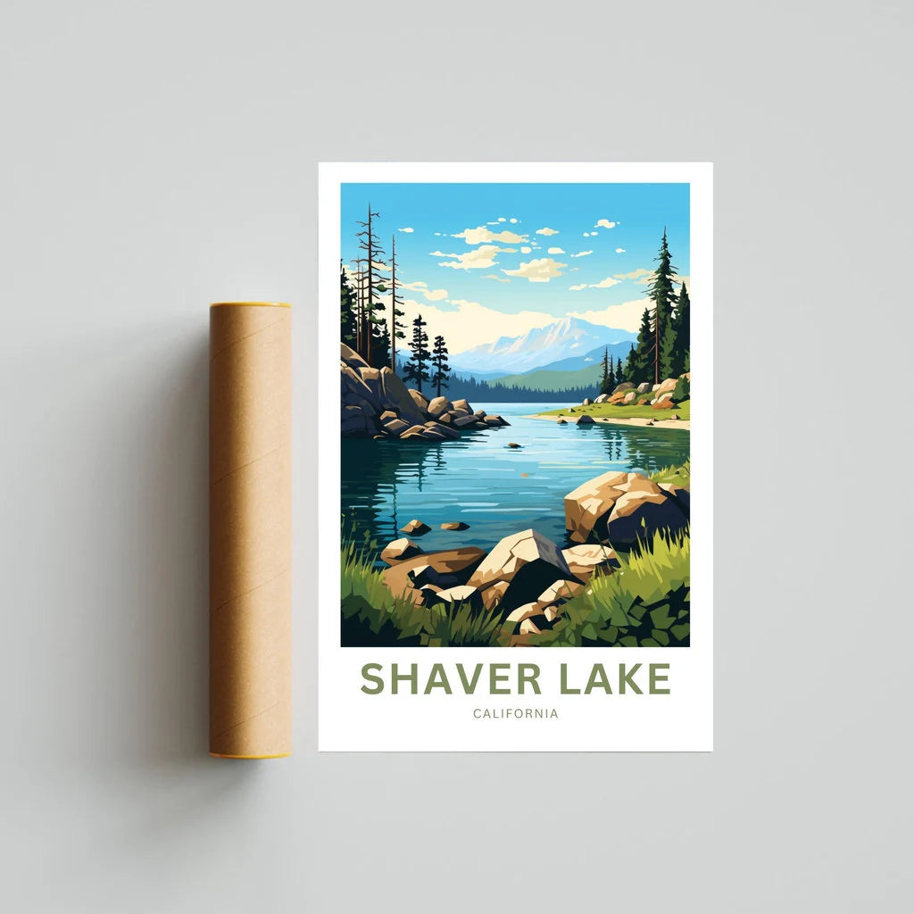 Shaver Lake Travel Poster