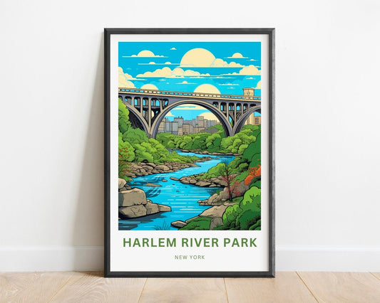 Harlem River Park Travel Poster