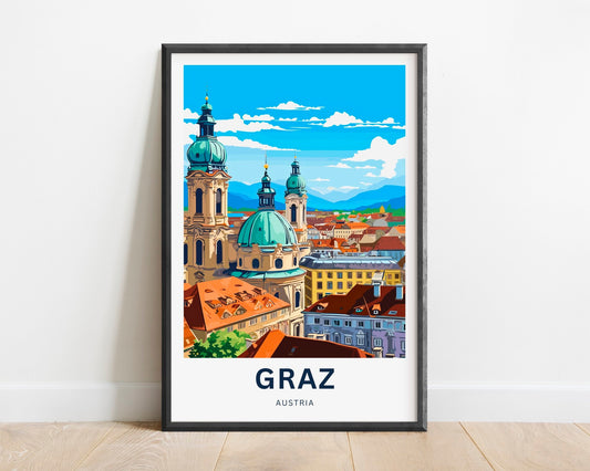 Graz Travel Poster