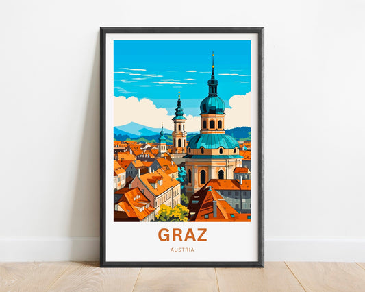 Graz Travel Poster