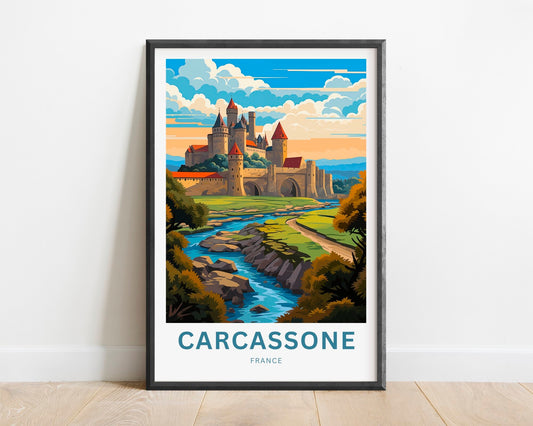 Carcassonne Travel Poster