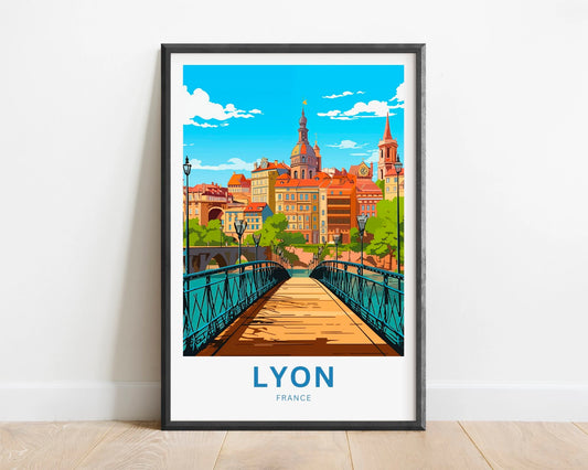 Lyon Travel Poster