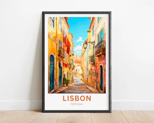 Lisbon Travel Poster