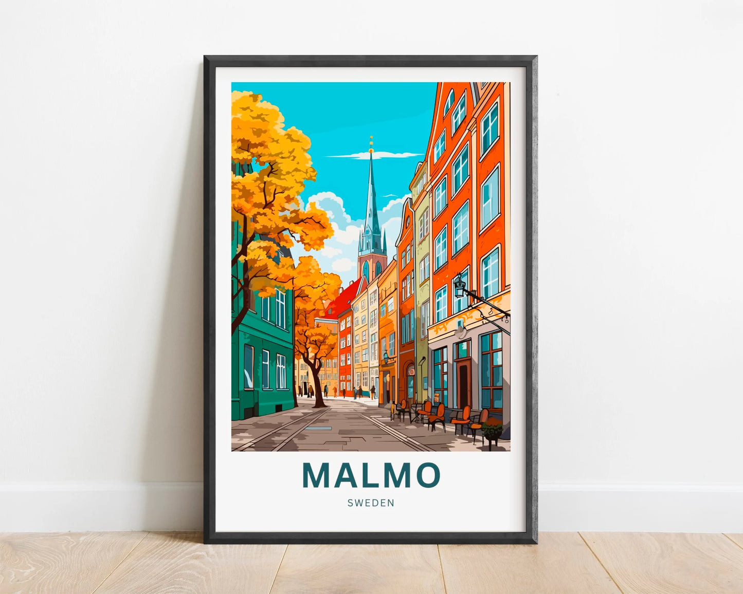 Malmo Travel Poster