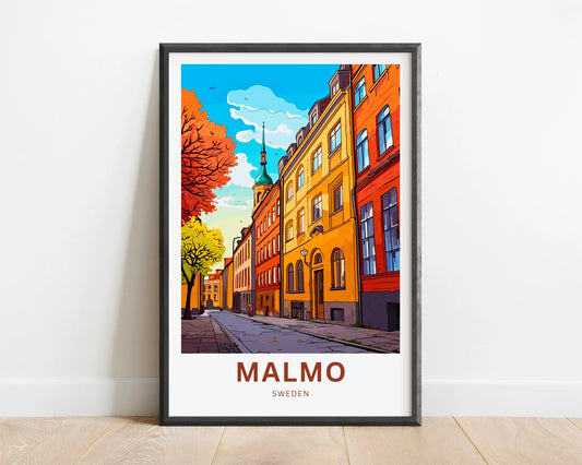 Malmo Travel Poster