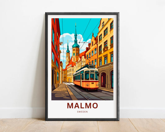 Malmo Travel Poster