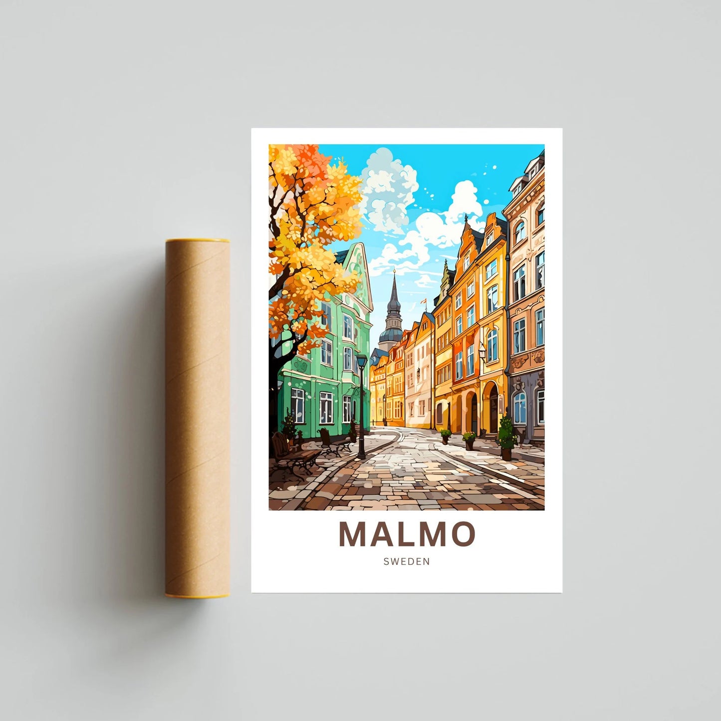Malmo Travel Poster