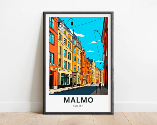 Malmo Travel Poster