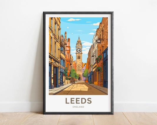 Leeds Travel Poster