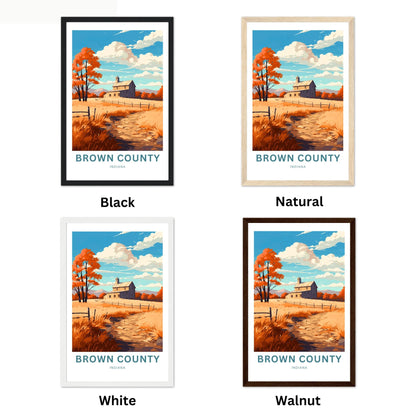 Brown County Travel Poster