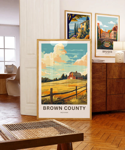Brown County Travel Poster