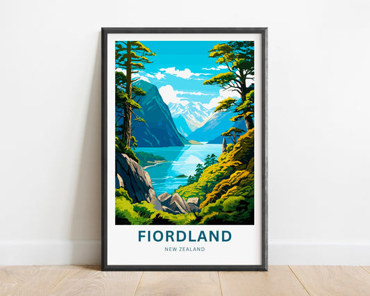 Fiordland Travel Poster