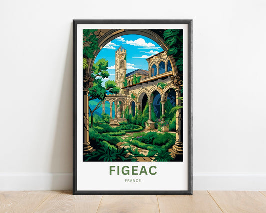 Figeac Travel Poster