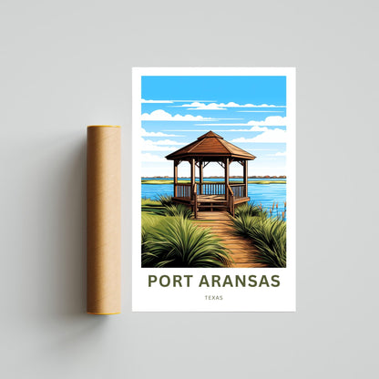 Port Aransas Travel Poster