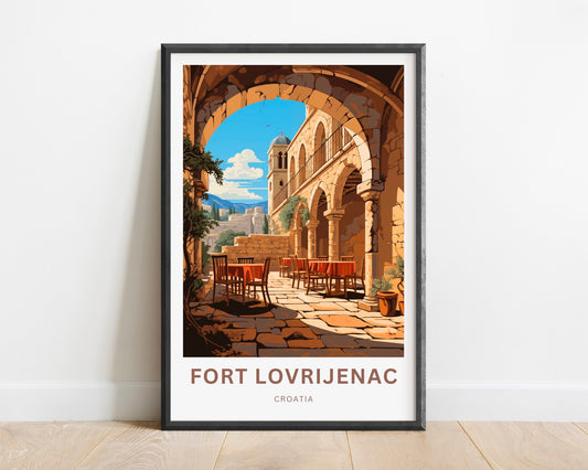 Fort Lovrijenac Travel Poster