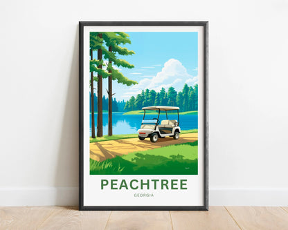 Peachtree Travel Poster