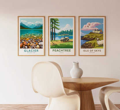 Peachtree Travel Poster