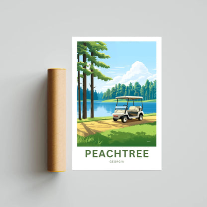 Peachtree Travel Poster