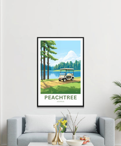 Peachtree Travel Poster