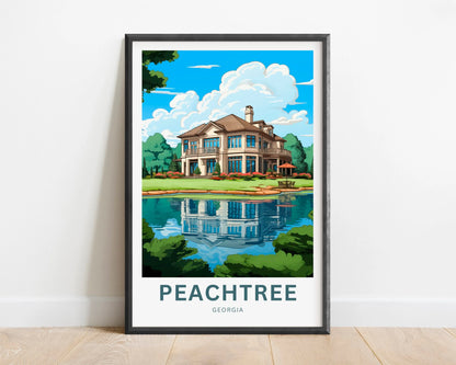 Peachtree Travel Poster