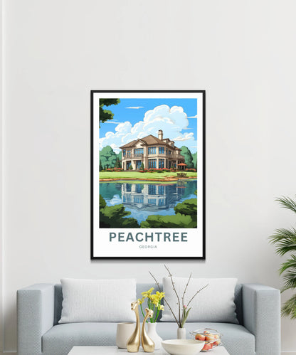 Peachtree Travel Poster