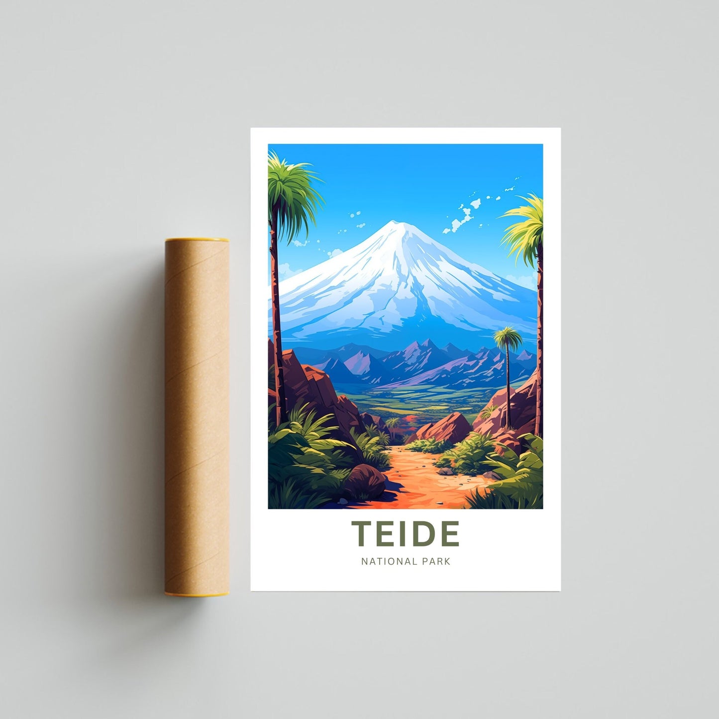 Teide Travel Poster