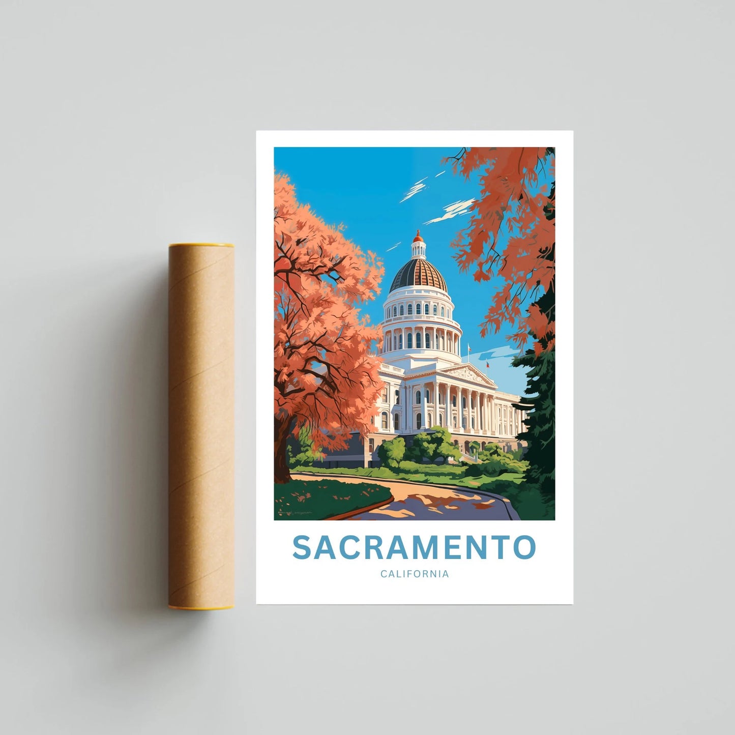 Sacramento Travel Poster