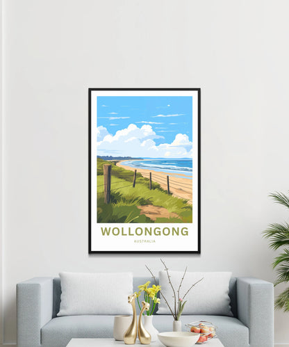 Wollongong Island Travel Poster