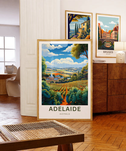 Adelaide Travel Poster