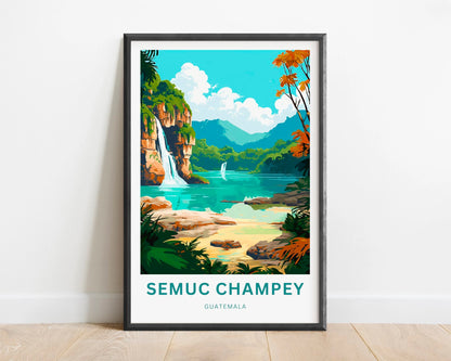 Semuc Champey Travel Poster