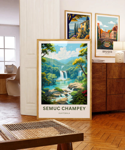 Semuc Champey Travel Poster