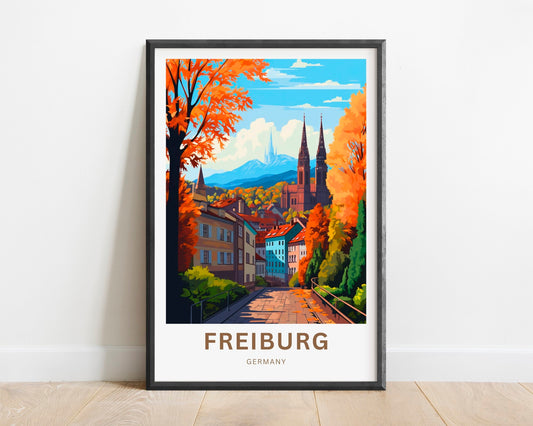 Freiburg Travel Poster