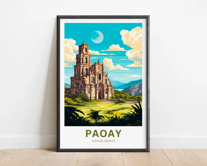 Paoay Church Travel Poster