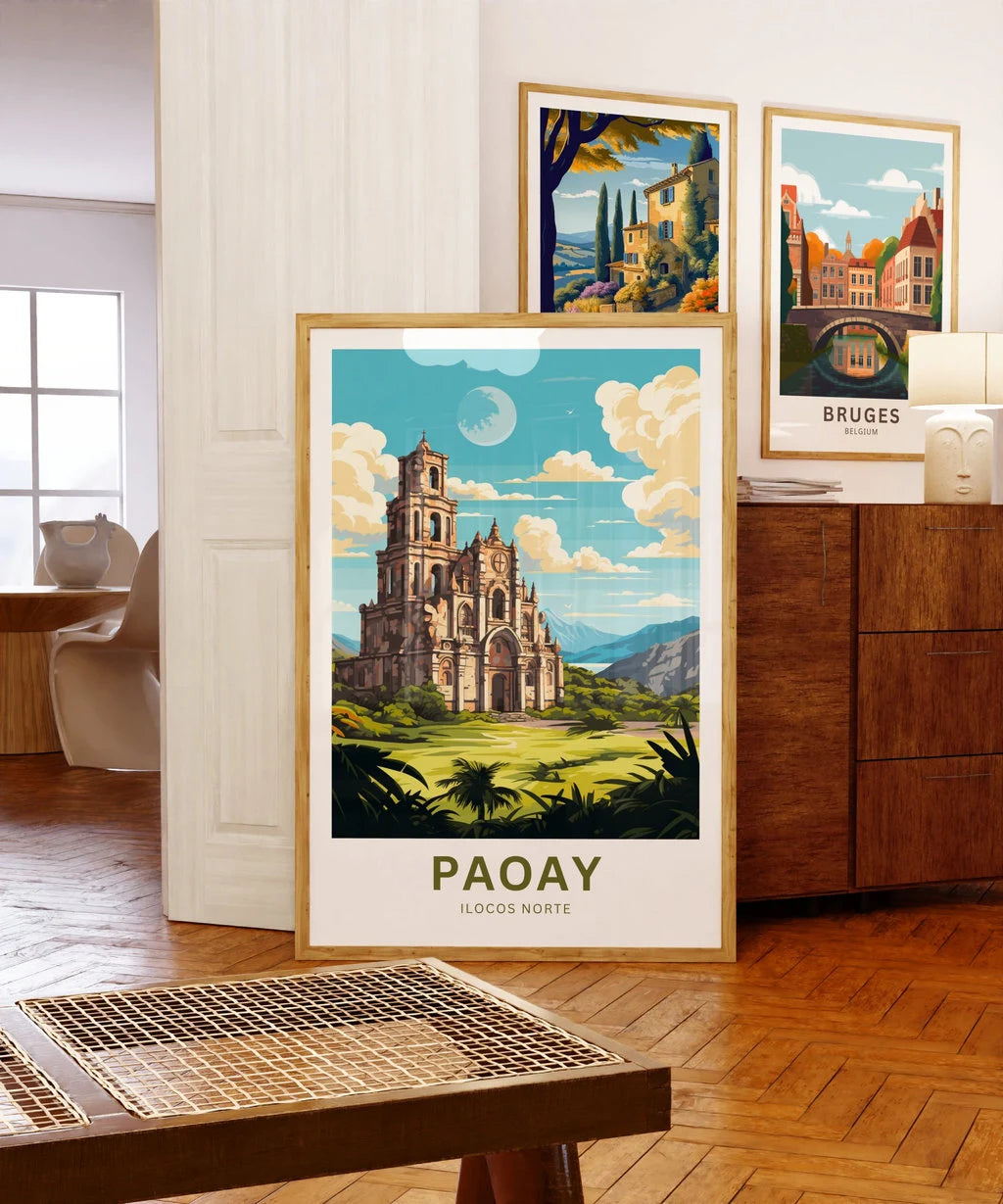 Paoay Church Travel Poster