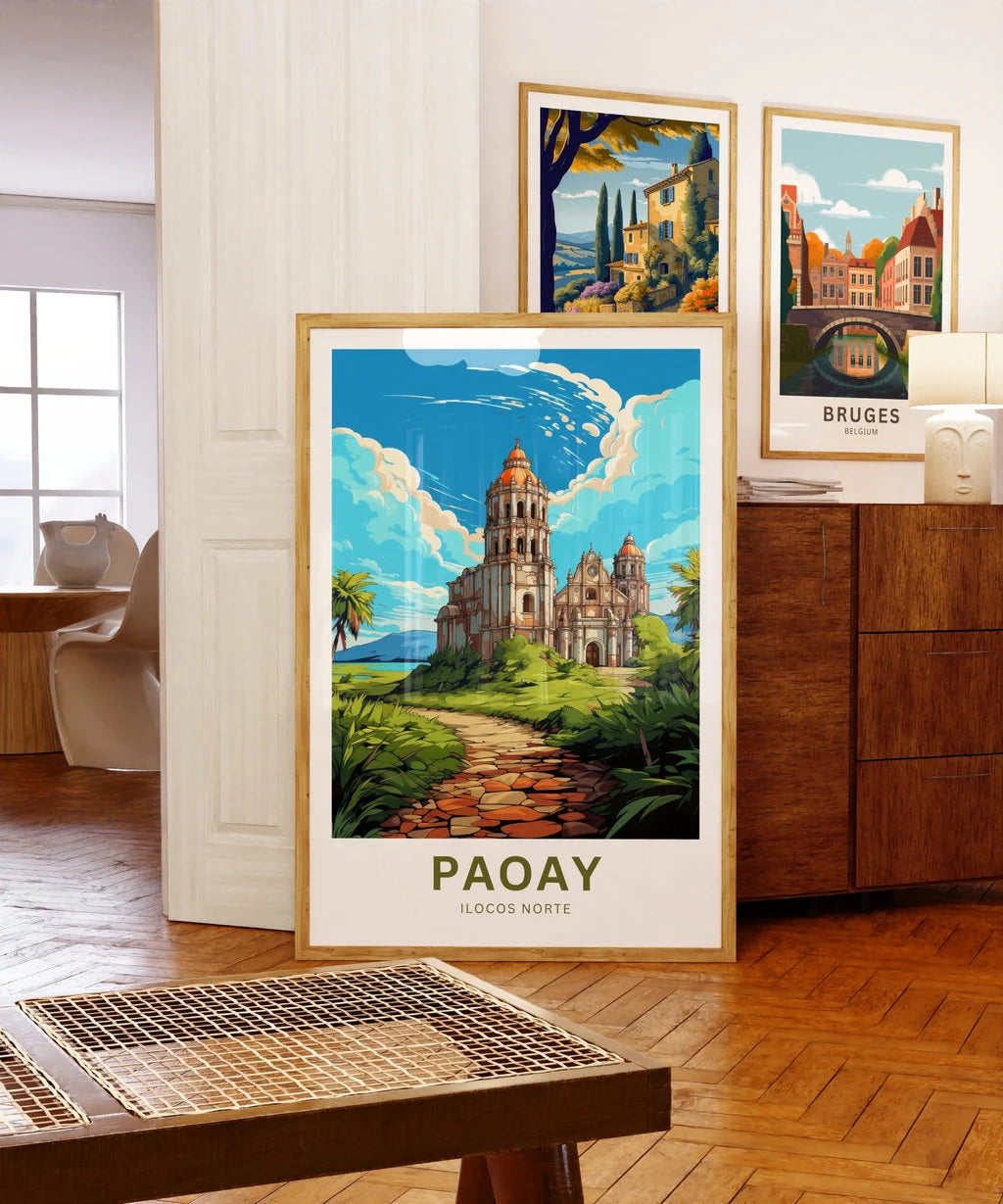 Paoay Church Travel Poster