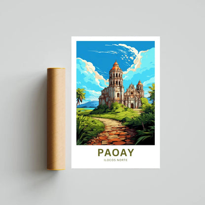 Paoay Church Travel Poster