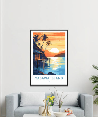 Yasawa Island Travel Poster