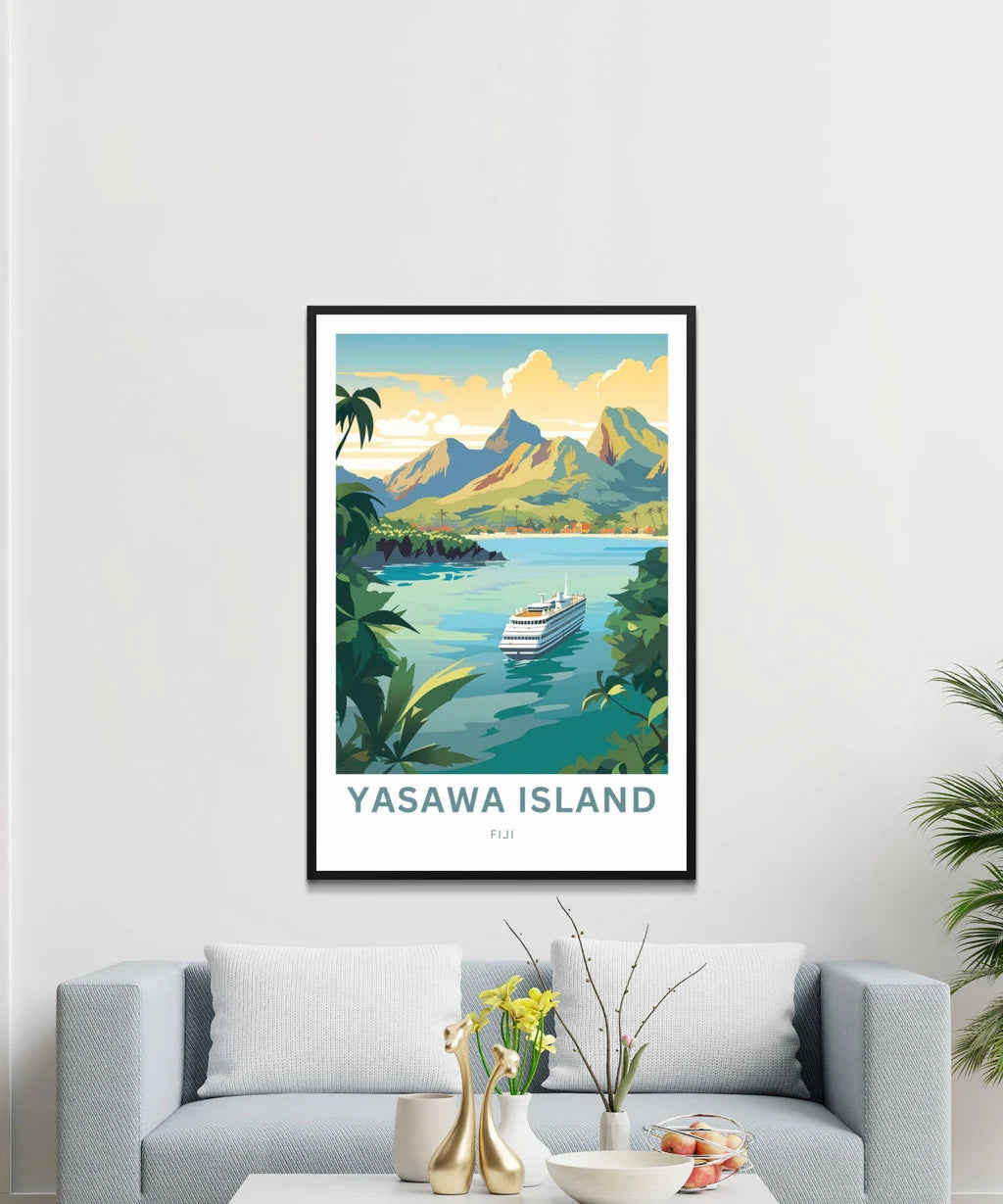 Yasawa Island Travel Poster