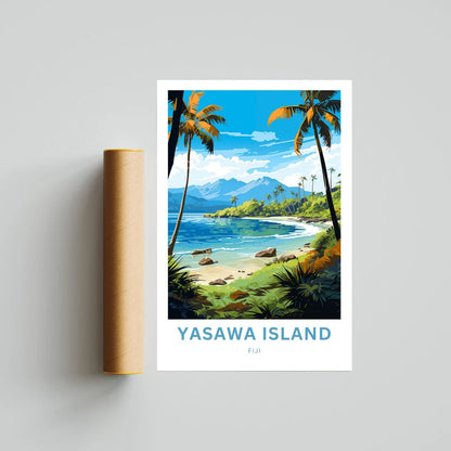 Yasawa Island Travel Poster