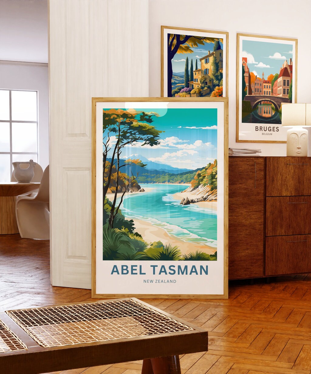 Abel Tasman Park Travel Poster - Tranquil Escape