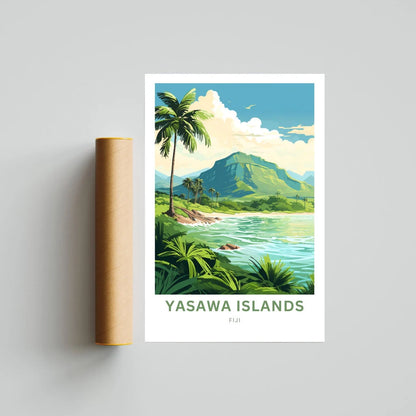 Yasawa Island Travel Poster