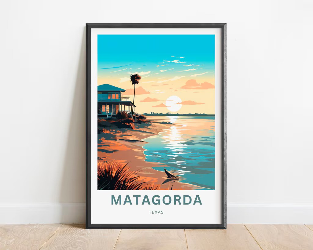 Matagorda Travel Poster