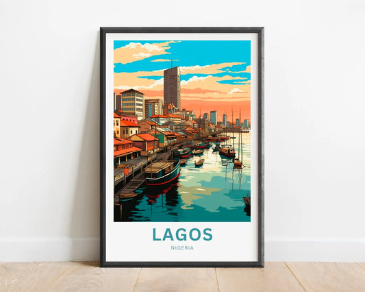Lagos Travel Poster