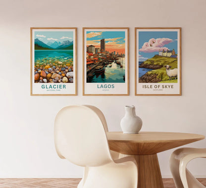 Lagos Travel Poster