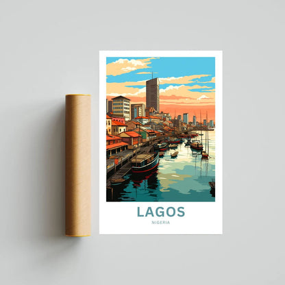 Lagos Travel Poster